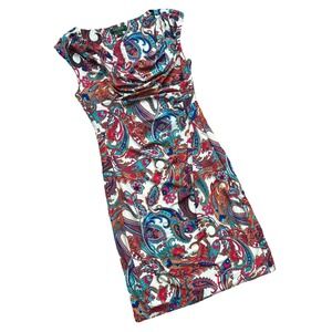 Lauren Ralph Lauren Vibrant Paisley Long Sleeve Dress